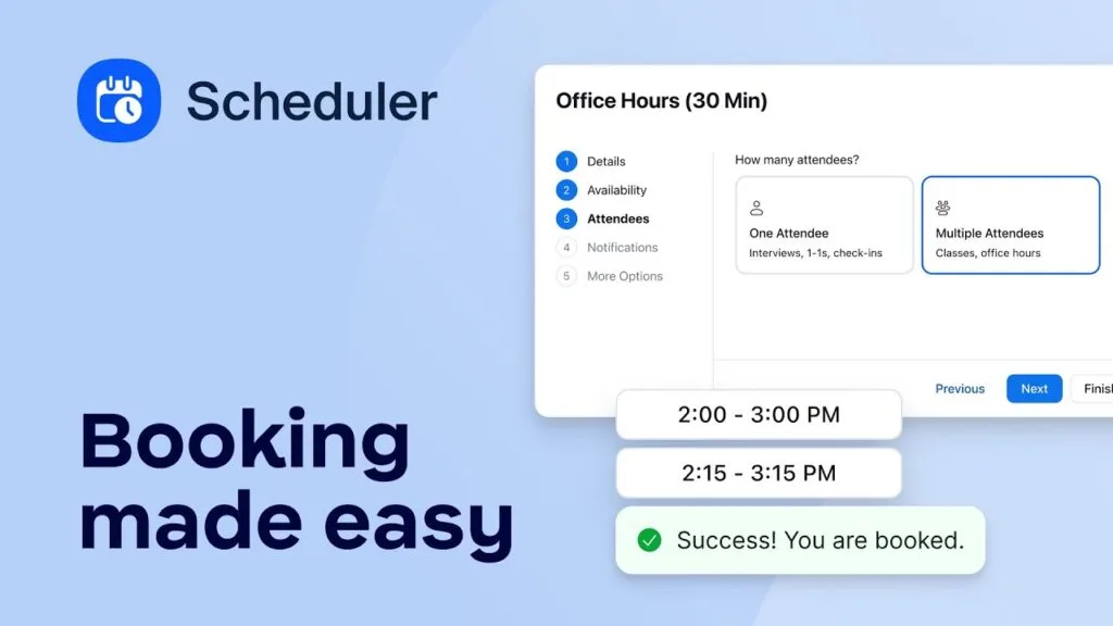tính năng zoom dành cho lãnh đạo zoom scheduler