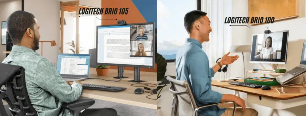 Brio 100 vs Brio 105 có độ phân giải và hiệu suất video ra sao