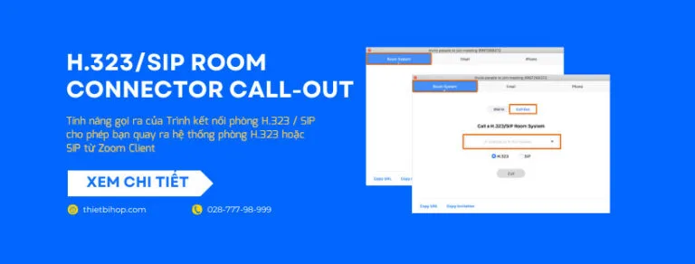 H.323/SIP Room Connector Call-out