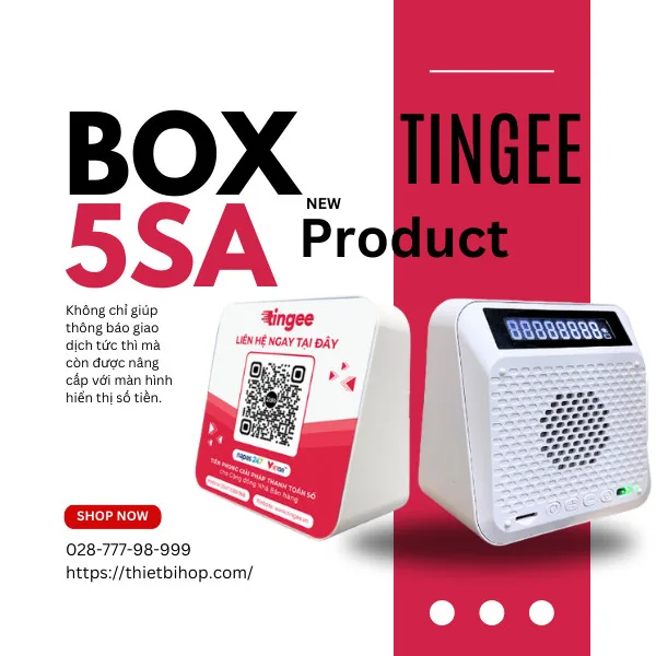 giới thiệu loa thông báo tingee box 5sa