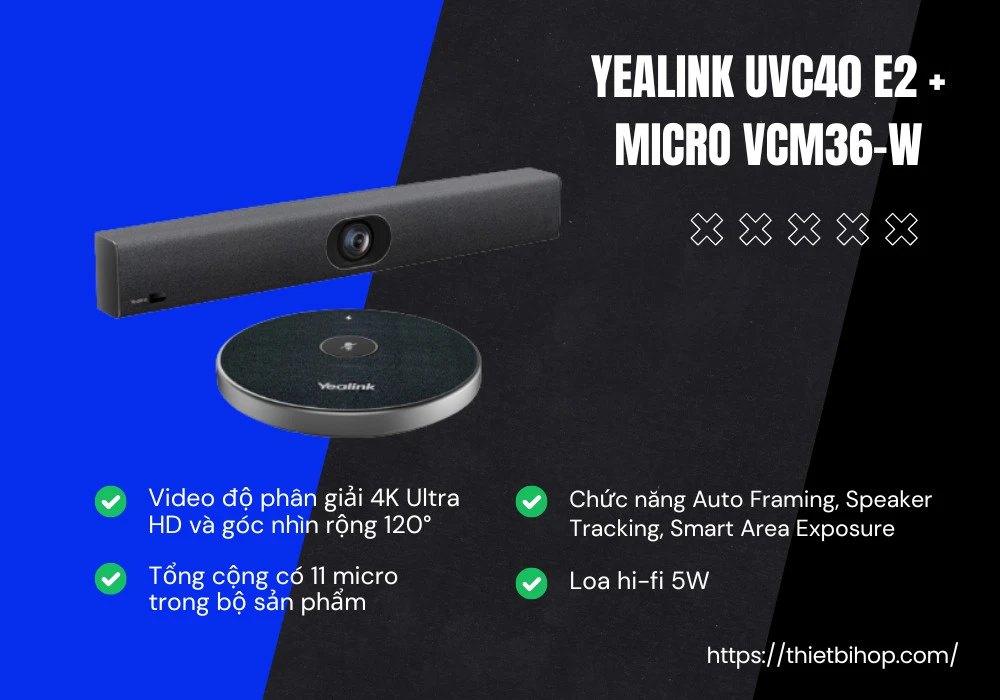 Yealink UVC40 E2 + Micro VCM36-W