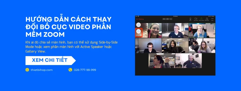 cách thay đổi bố cục video phần mềm zoom