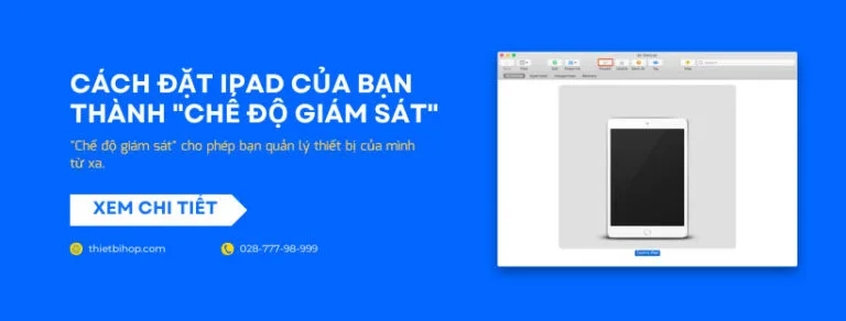 cài đặt ipad của bạn thành chế độ giám sát