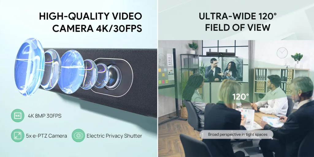 camera uvc40 e2 giúp khắc phục những vấn đề về hình ảnh cuộc họp thường gặp