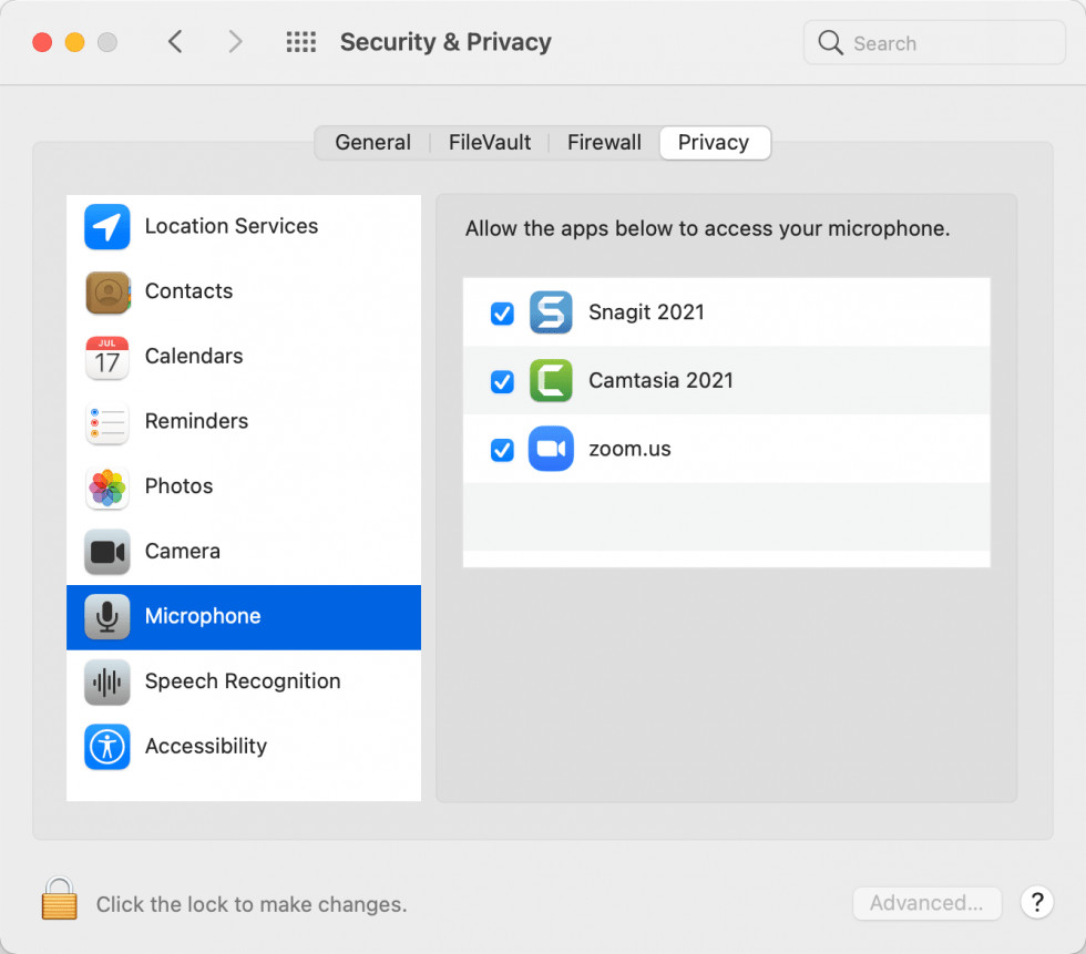 cho phép zoom truy cập micro trong macos