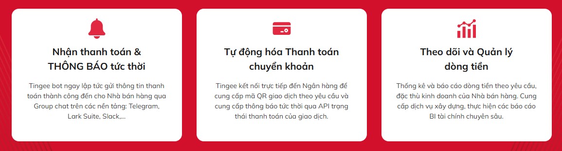 đặc điểm chính phần mềm tingee