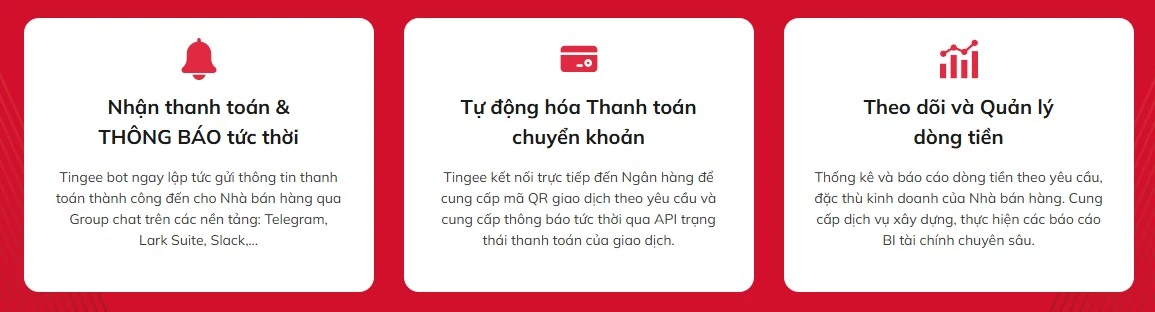 đặc điểm chính phần mềm tingee