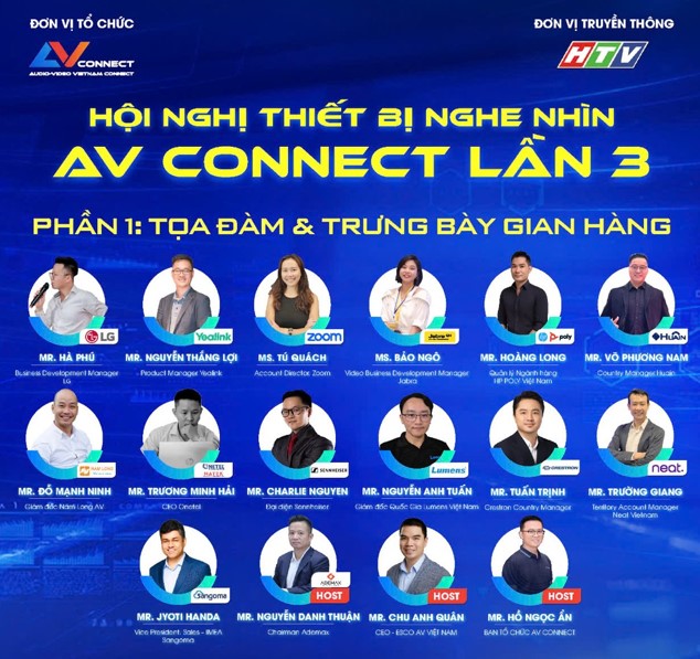 AV Connect lần 3 năm 2025 sẽ quy tụ các diễn giả nổi tiếng trong ngành công nghiệp AV