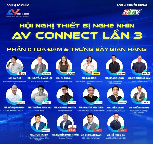 AV Connect lần 3 năm 2025 sẽ quy tụ các diễn giả nổi tiếng trong ngành công nghiệp AV