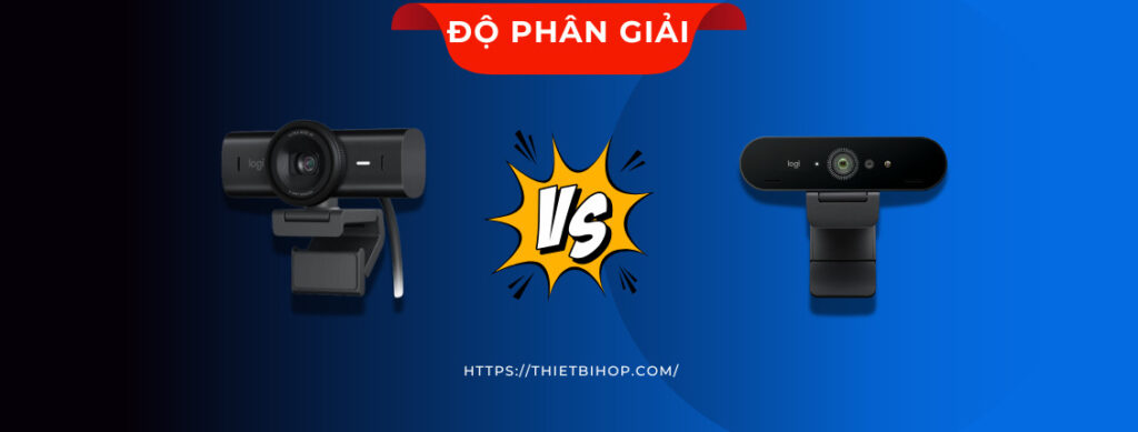 so sánh logitech mx brio vs brio 4k về độ phân giải video
