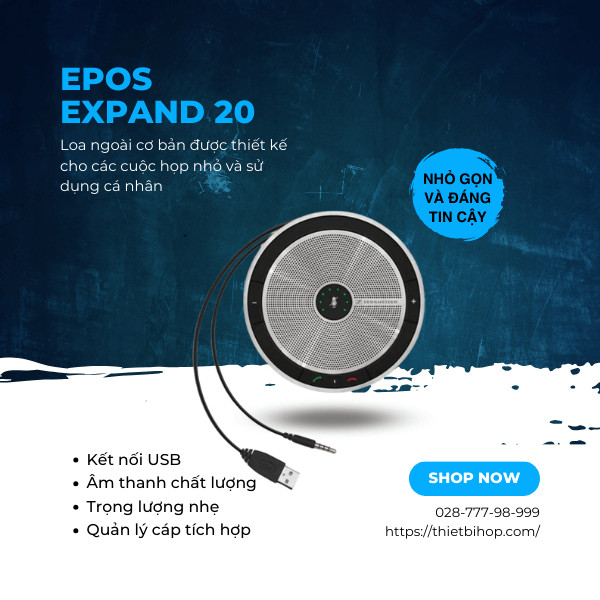 loa ngoài epos expand 20 cho phòng họp nhỏ