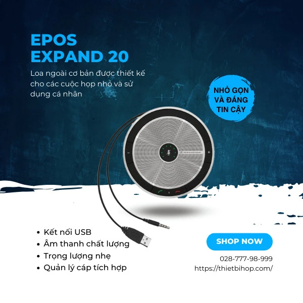 loa ngoài epos expand 20 cho phòng họp nhỏ