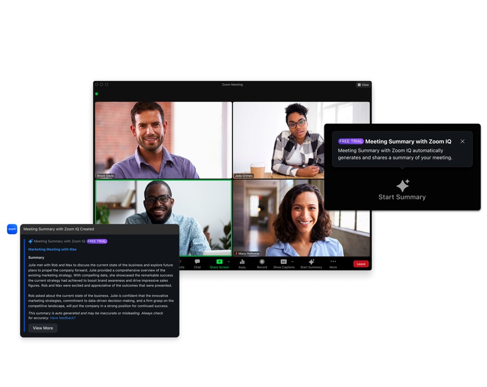 cuộc họp hiệu quả hơn với bộ công cụ ghi chú Zoom AI notetaker