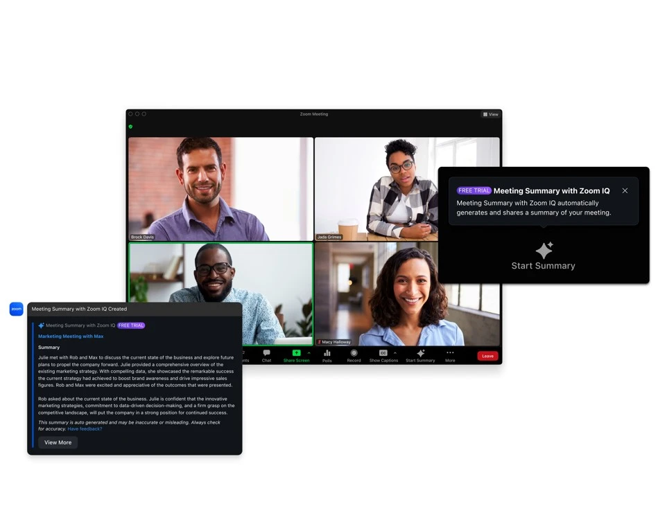 cuộc họp hiệu quả hơn với bộ công cụ ghi chú Zoom AI notetaker