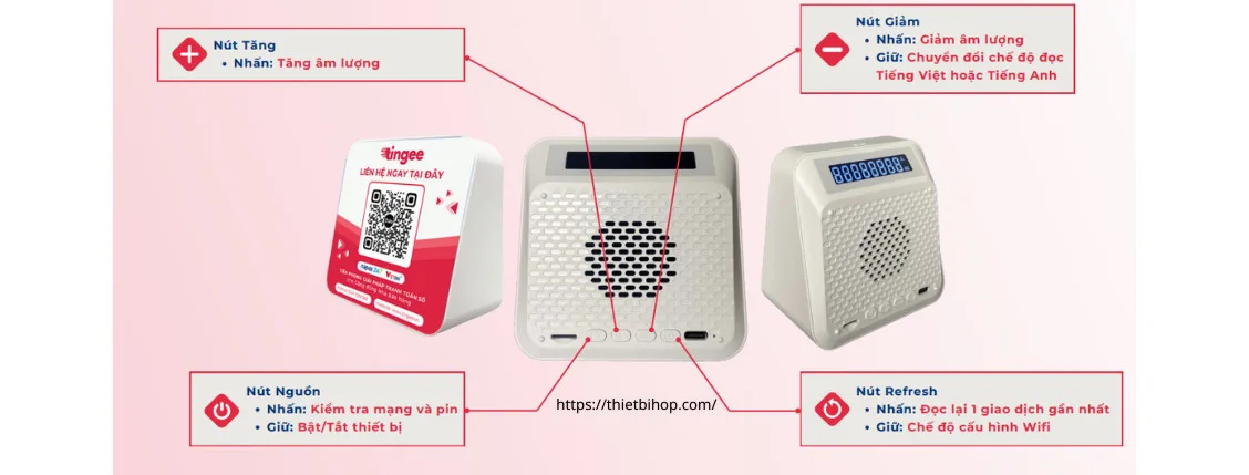 hướng dẫn nút bấm thiết bị tingee box 5sa