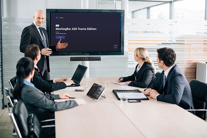 thanh cộng tác video tích hợp mọi tính năng Yealink MeetingBar A20 cho room zooms