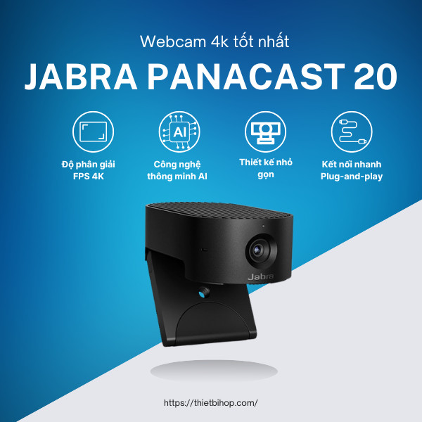 webcam 4k tốt nhất jabra panacast 20