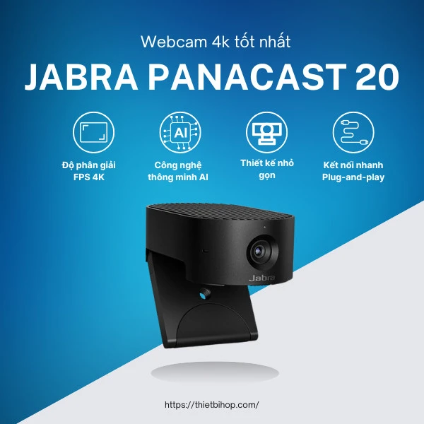 webcam 4k tốt nhất jabra panacast 20