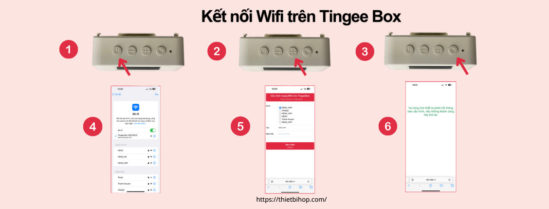 hướng dẫn kết nối wifi tingee box 3s