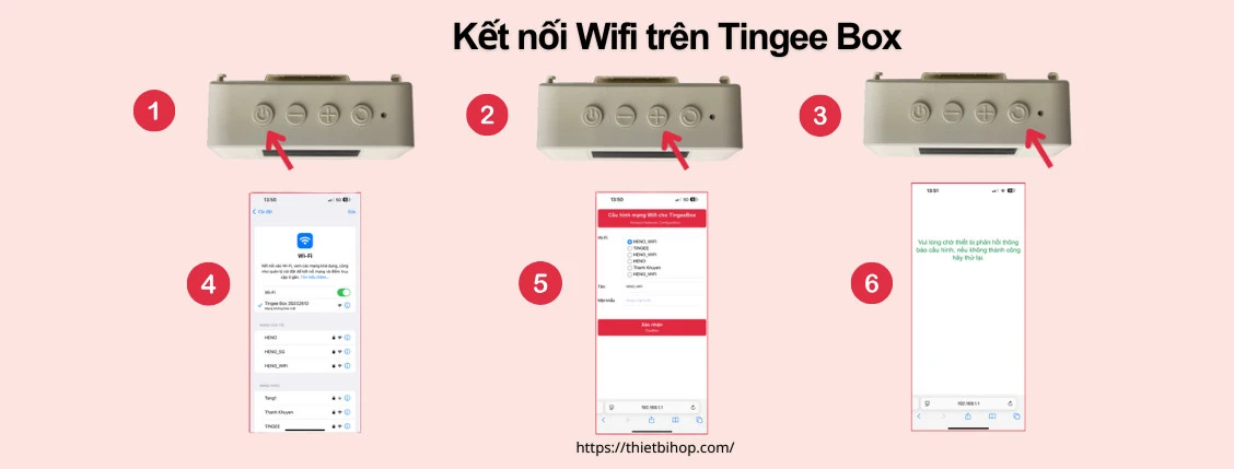 hướng dẫn kết nối wifi tingee box 3s