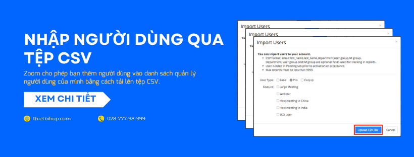 nhập người dùng qua tệp csv