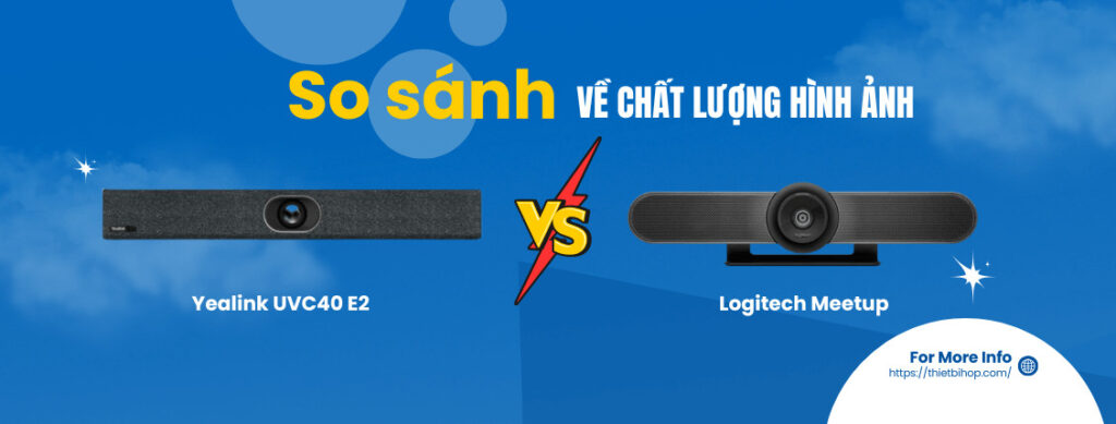 Yealink UVC40 E2 vs Logitech MeetUp về chất lượng hình ảnh