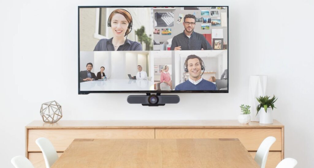 thanh video tất cả trong một logitech meetup
