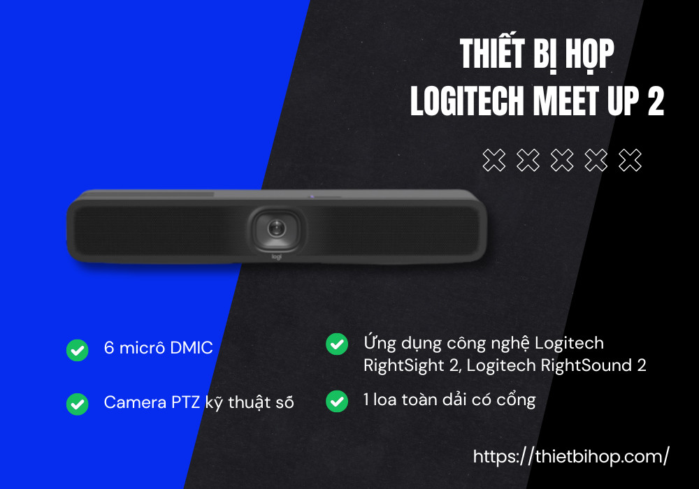 thiết bị họp hội nghị logitech meet up 2