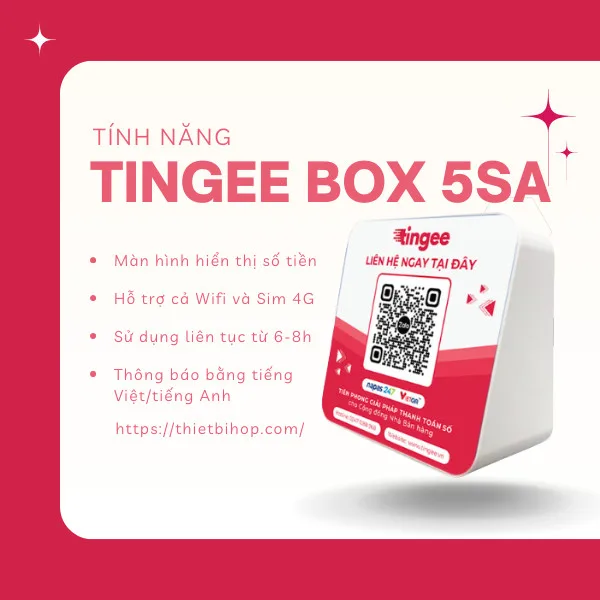 tính năng chính loa thông báo tingee box 5sa