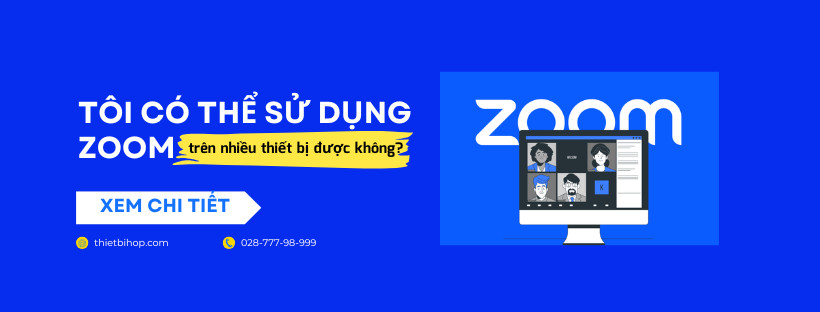 tôi có thể sử dụng zoom trên nhiều thiết bị được không