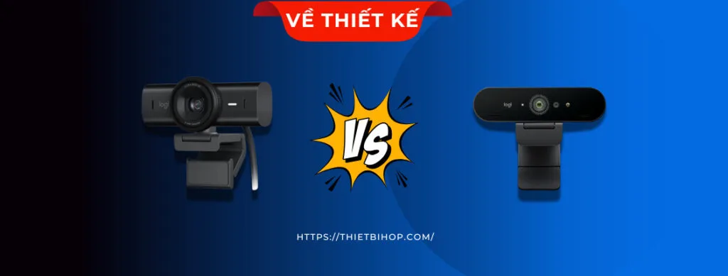 so sánh logitech mx brio vs brio 4k về thiết kế