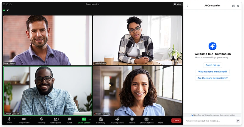 hướng dẫn khôi phục zoom chat cho cuộc họp không được ghi lại