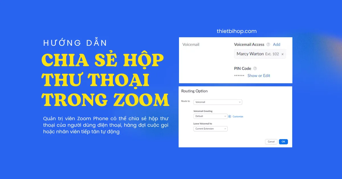 chia sẻ hộp thư thoại trong zoom