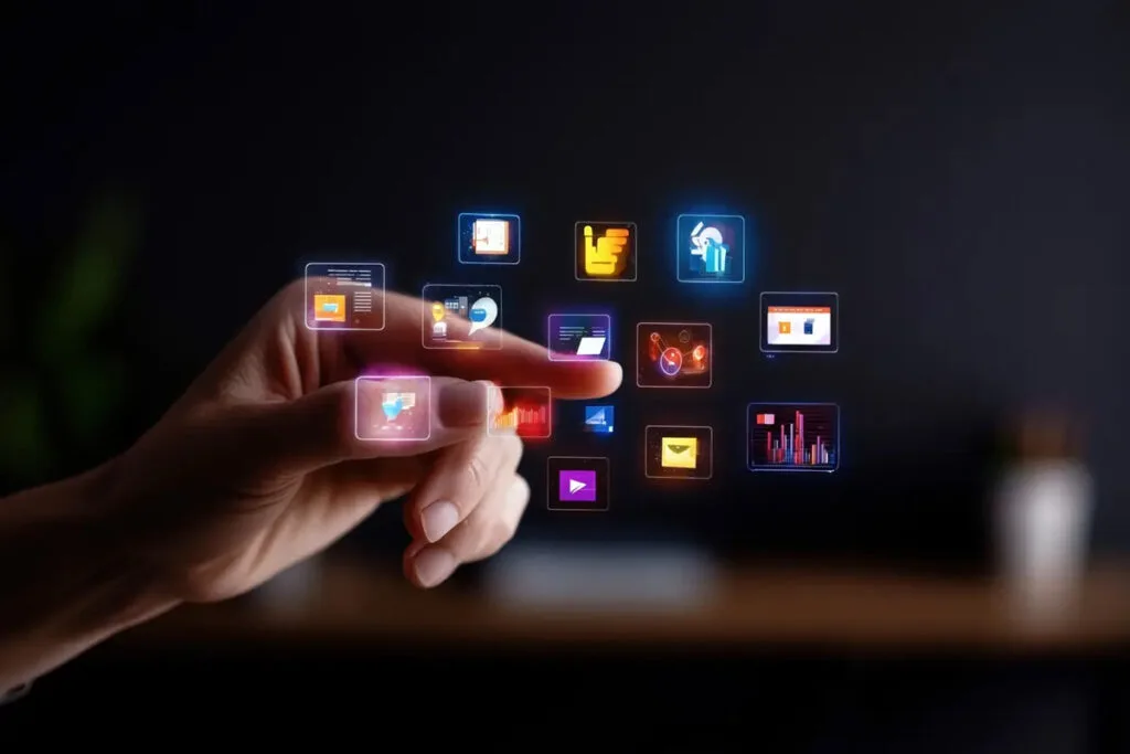 công nghệ không chạm trong xu hướng màn hình tương tác