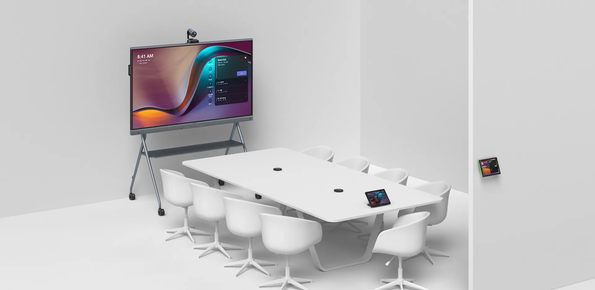 hỗ trợ phụ kiện cho nhiều kích thước phòng họp khác nhau