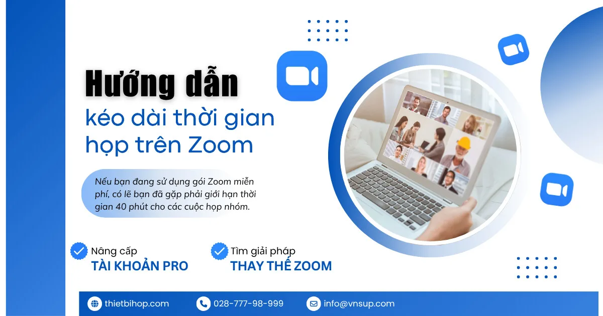 hướng dẫn cách kéo dài thời gian họp trên zoom