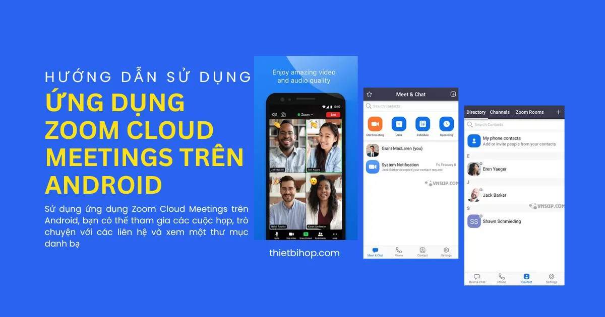 hướng dẫn sử dụng ứng dụng zoom cloud meetings trên android