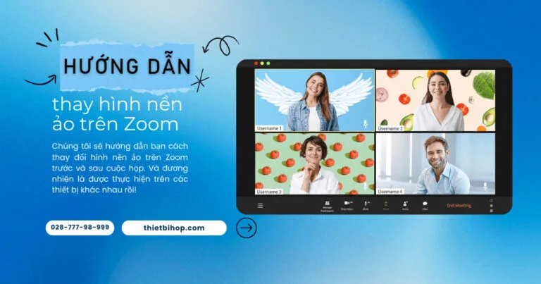 hướng dẫn thay hình nền ảo trên zoom