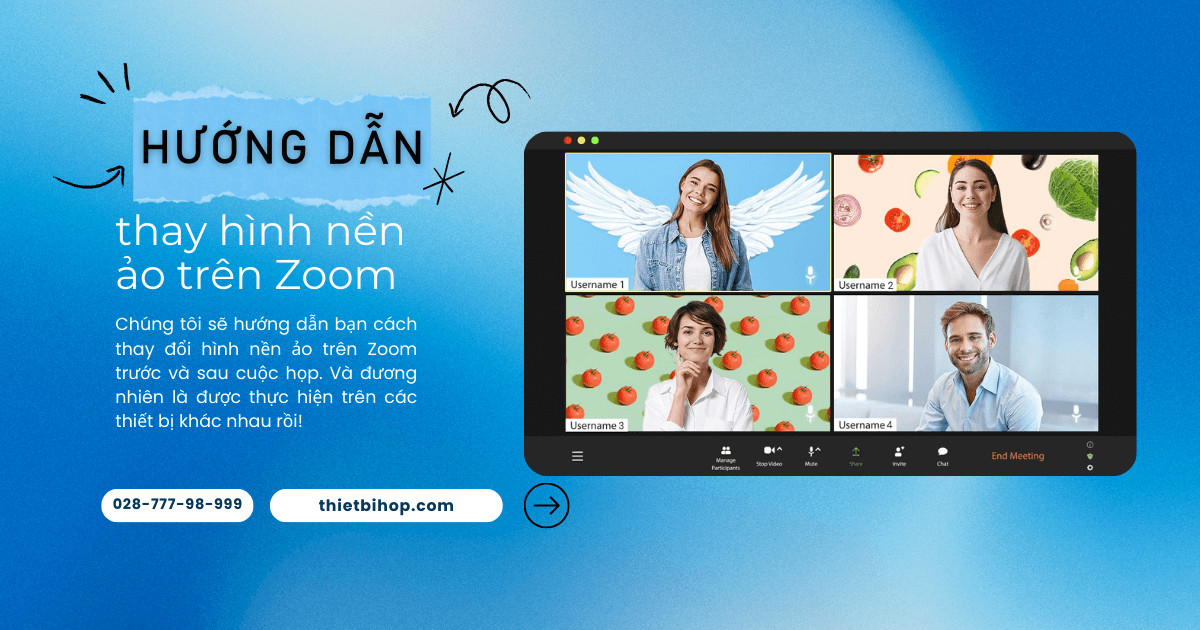 hướng dẫn thay hình nền ảo trên zoom