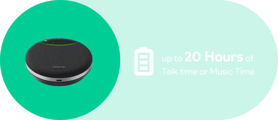 yealink sp92 có thời lượng pin lâu lên đến 20h