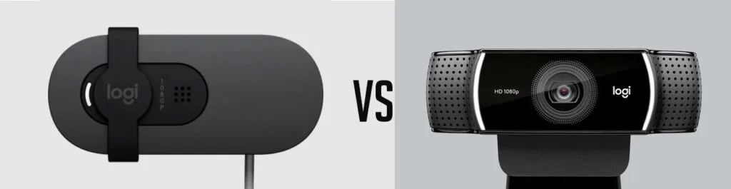 Logitech Brio 100 vs C922 về ấn tượng ban đầu
