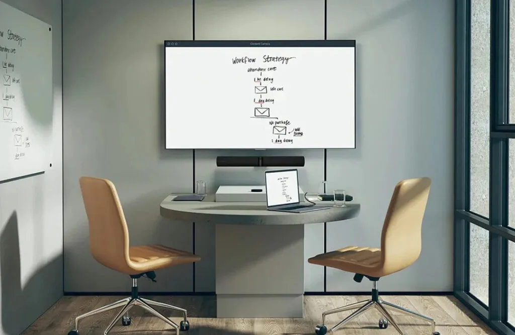 Jabra PanaCast 50 vs Logitech Rally Bar tích hợp công cụ hỗ trợ cộng tác