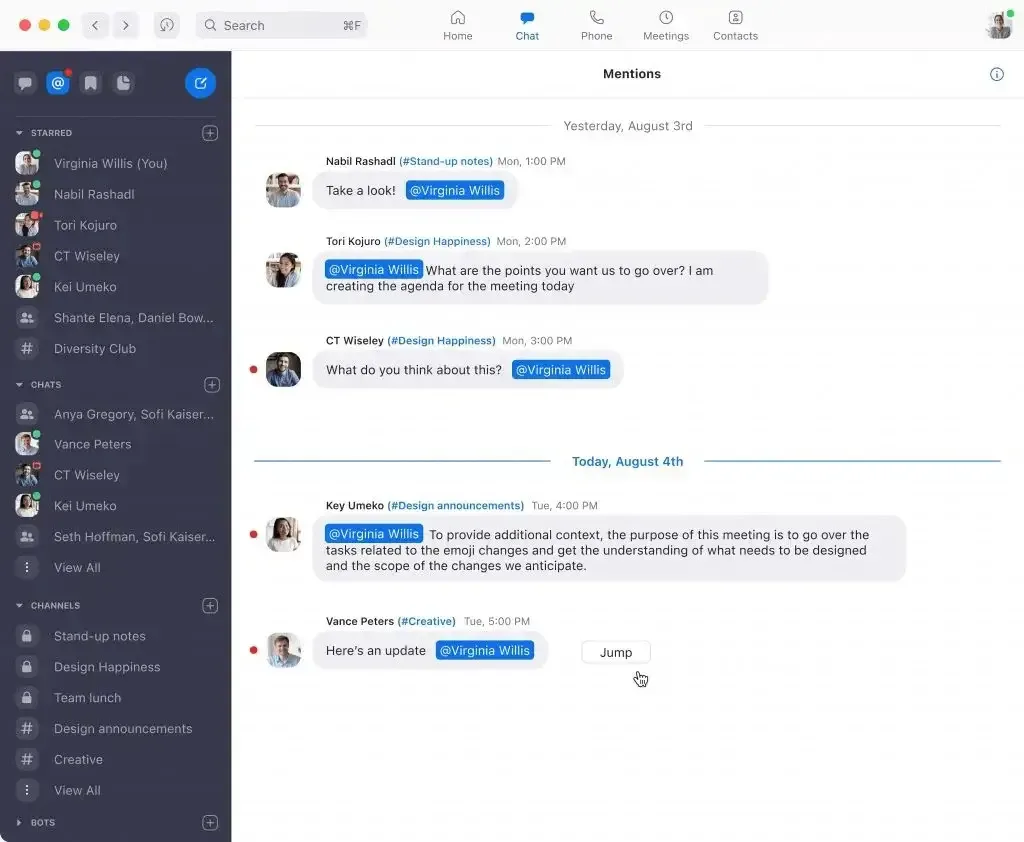 Tính năng trò chuyên trong Zoom