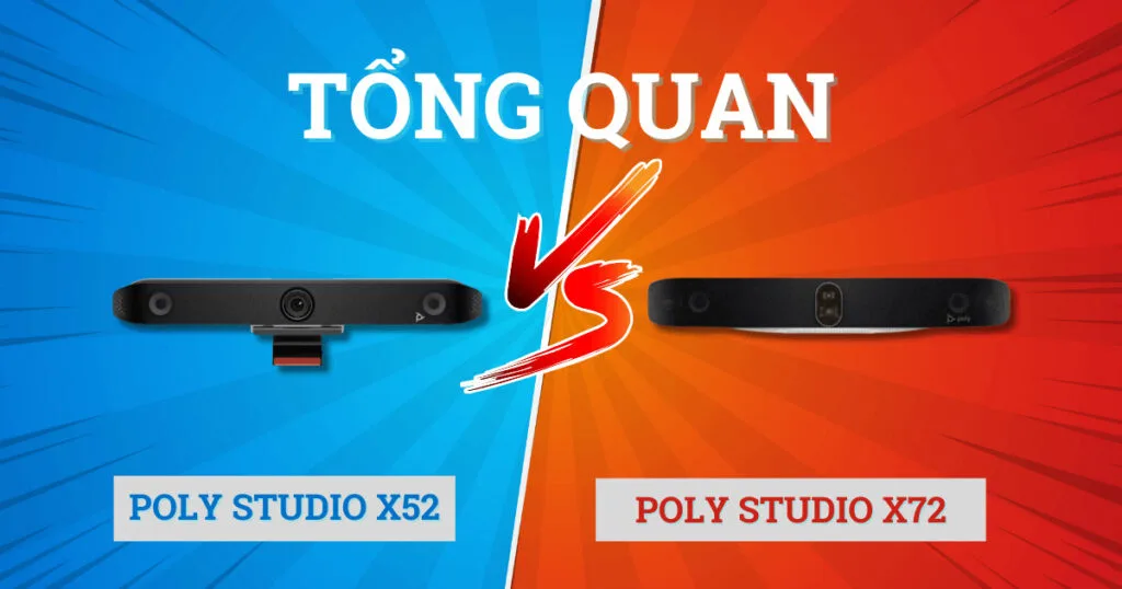 tổng quan về Poly Studio X52 vs X72 đều thuộc dòng Poly X Series