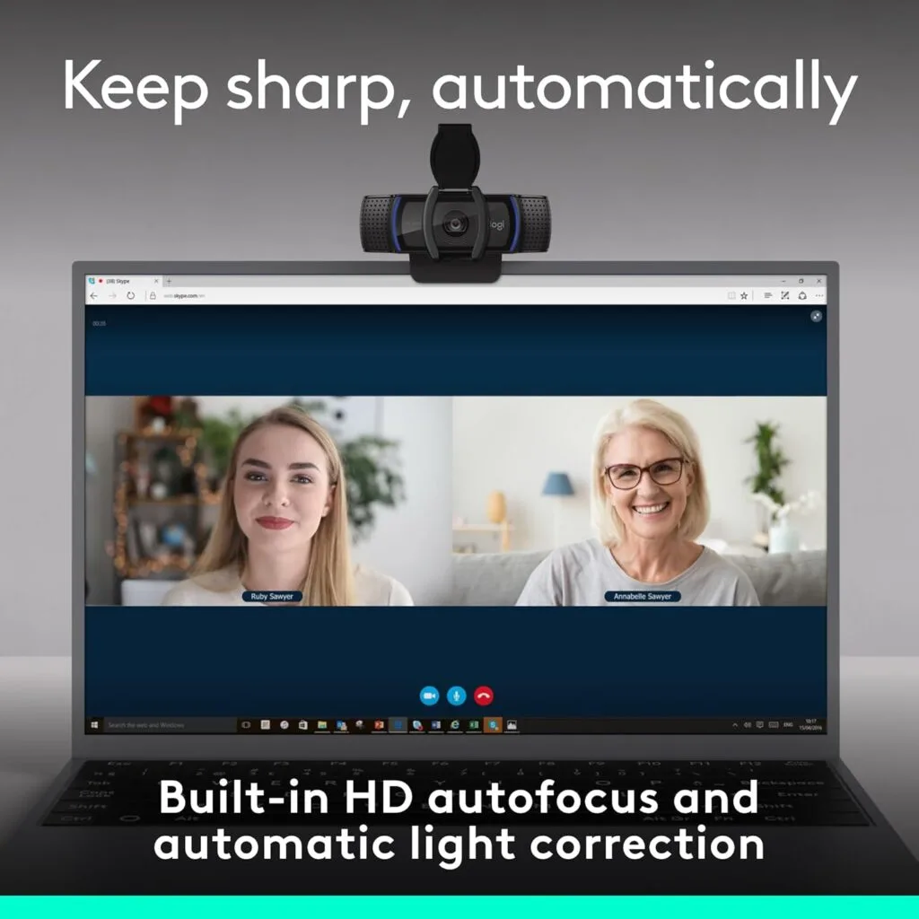 Logitech C920e cung cấp video Full HD 1080p ở tốc độ 30 khung hình/giây đảm bảo hình ảnh luôn sống động