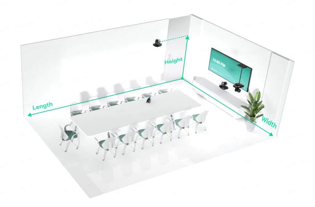 lựa chọn micro hội nghị yealink dựa trên kích thước phòng họp