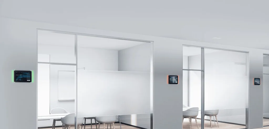 Bảng lập lịch phòng cho không gian họp nhóm huddle rooms