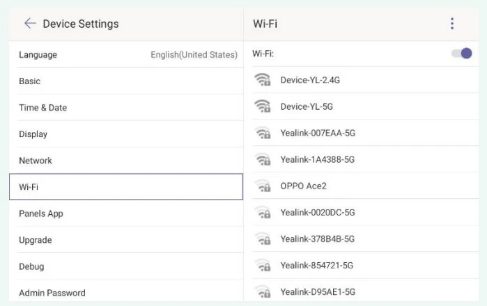 Cài đặt Wifi