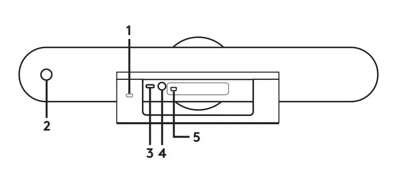 các thành phần của camera hội nghị Logitech MeetUp