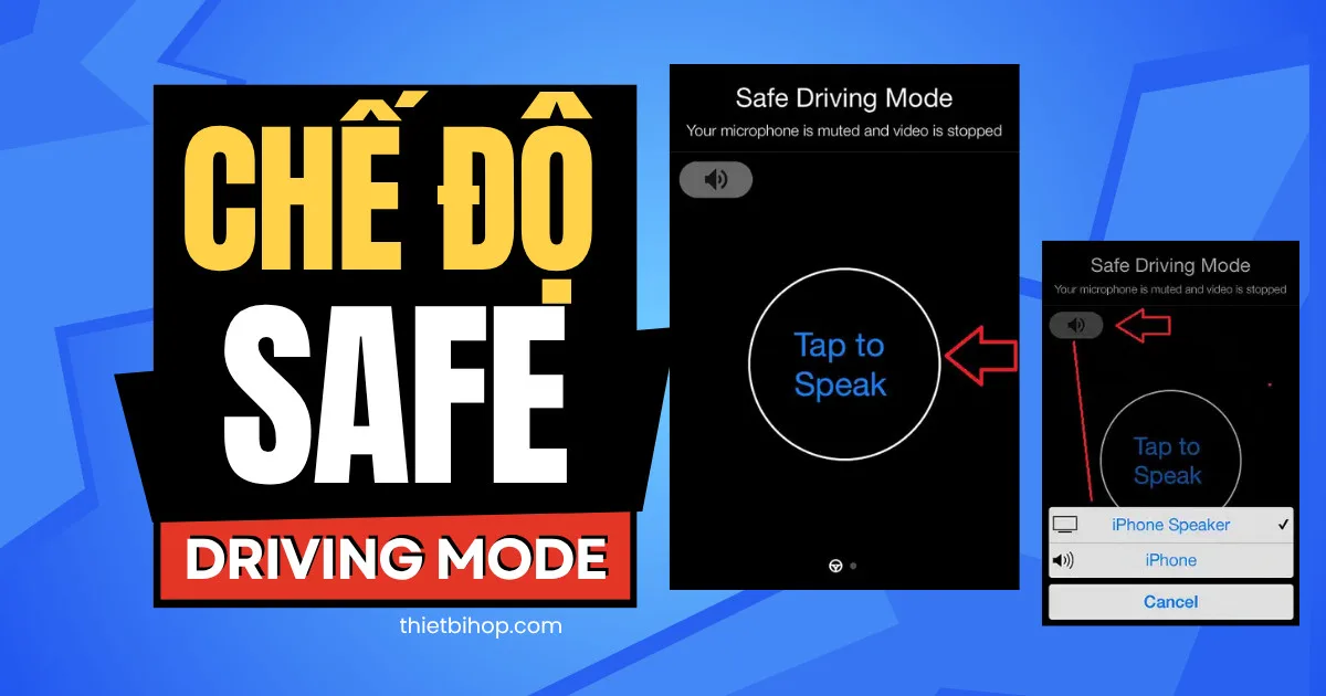 chế độ safe driving mode trong zoom